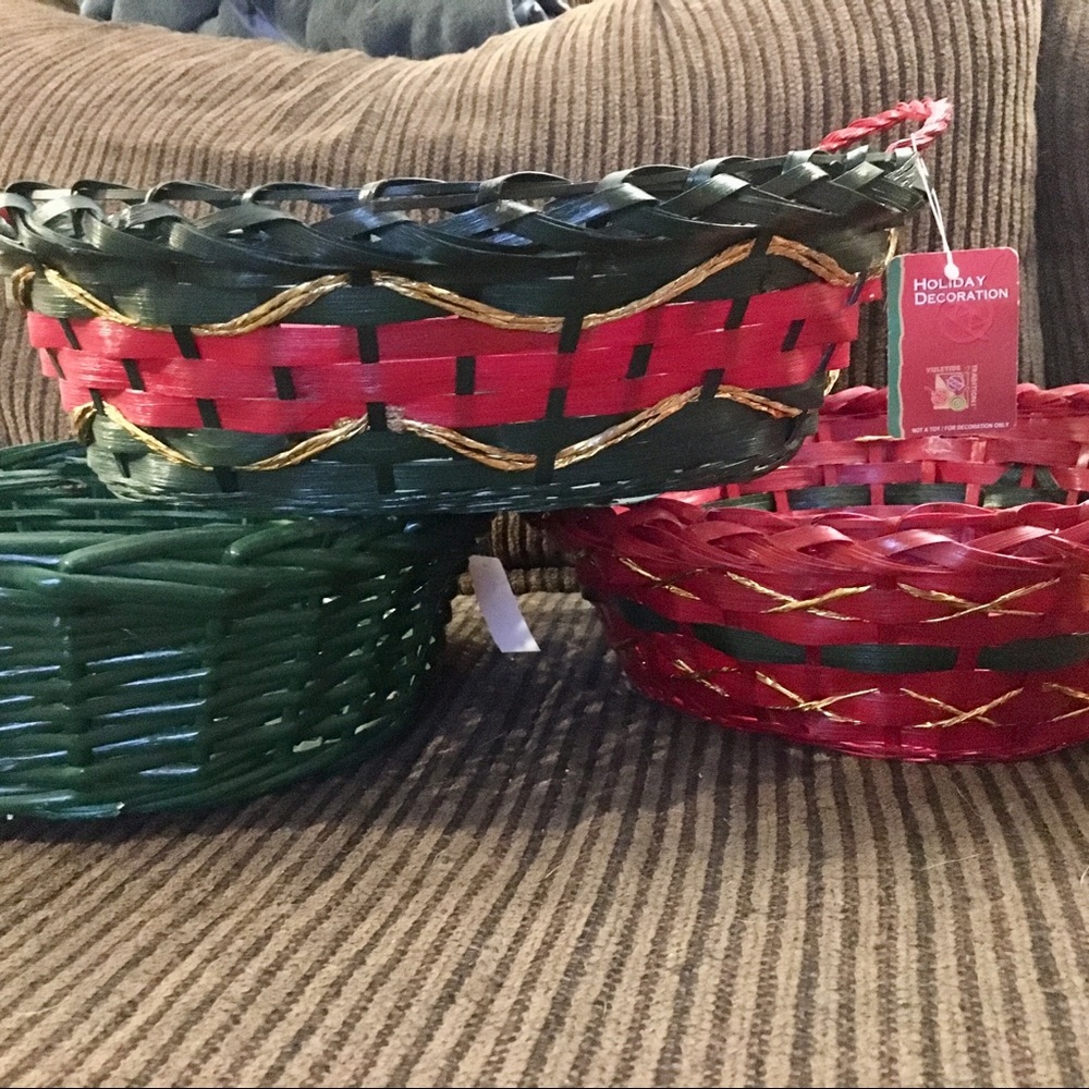 Three (3) 🎄 Christmas Baskets